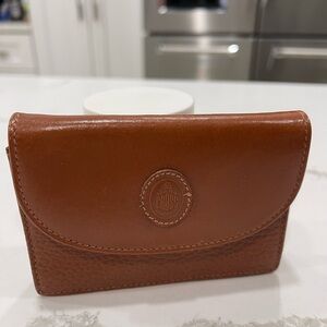 CROSS BROWN LEATHER BUSINESS CARD WALLET